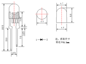 JINGLEIKE Gelbe AC-LED-<span class=keywords><strong>Diode</strong></span> 5mm Runde Lampenfassung Steckbar 20.000 Stunden Lebensdauer 1 Jahr Garantie CRI 80 - Product Image 4