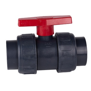 Válvula de Bola Rongsheng FRPP de 2 Pulgadas con Conexión de Enchufe, Válvula de Agua de Plástico de Tipo Fijo para Uso Industrial DN50 - Product Image 1