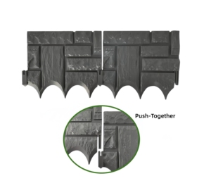 Garden Decoration Spliceable Detachable PP Brick <b>Fence</b> Decorative Border for Flower Beds - Product Image 3
