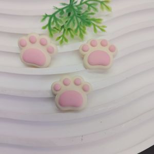 100 PIÈCES Mini-breloques en résine à dos plat <span class=keywords><strong>de</strong></span> 21 mm, motif patte <span class=keywords><strong>de</strong></span> <span class=keywords><strong>chat</strong></span>, pour slime - Product Image 4