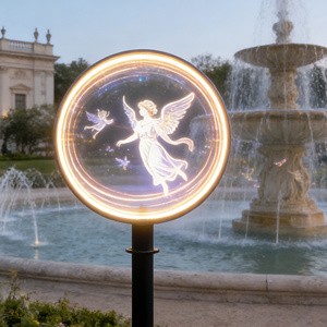 <span class=keywords><strong>Ventilateur</strong></span> publicitaire holographique 3D étanche avec Bluetooth, <span class=keywords><strong>ventilateur</strong></span> LED holographique avec résolution HD, lumière de paysage personnalisable - Product Image 4