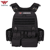 Gilet Tactique YAKEDA de Sécurité et de Service, Extérieur, Type JPC, Uniforme d'Entraînement, Gilet à Libération Rapide, Modèle Molle, Chaleco Tactico Noir