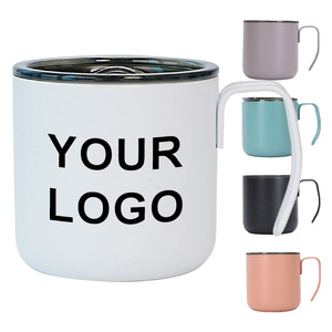 IDEA DE REGALO: Botella de Agua Aislada Promocional Transfronteriza, Vaso Térmico Personalizado con Logotipo, Taza de Café de Acero Inoxidable con Asa - Product Image 1