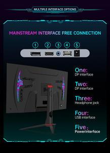 Monitor Curvo para Juegos de <span class=keywords><strong>32</strong></span> Pulgadas 2K 1500R, 165Hz UHD, con Efecto de Iluminación RGB en la Carcasa Trasera, Diseñado para Gamers - Product Image 3