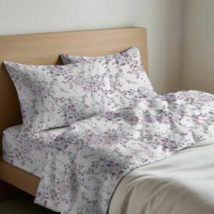 Juego de Sábanas Acquerello 100% Algodón, Tamaño Queen Francés, Diseño Floral, Incluye Fundas de Almohada - Product Image 3