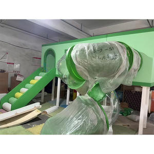 Nouveau design d'aire de jeux intérieure thème pastel, petite aire de jeux intérieure commerciale avec toboggan pour tout-petits pour un café ou une <span class=keywords><strong>boutique</strong></span> stylée - Product Image 4