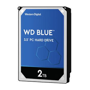 Disque dur mécanique WD avec 2 To pour PC et Mac, plateforme matérielle WD Blue 2 To HDD - Product Image 1