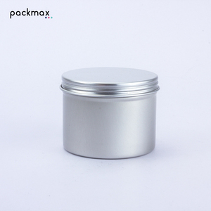Boîte à pilules ronde en aluminium argenté de 150g 65*50mm - Contenant de stockage hermétique et résistant à l'humidité pour médicaments - Vente en gros - Product Image 1