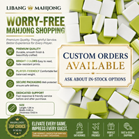 En stock : Jeu de tuiles de Mahjong juif - Style américain en acrylique personnalisé - Jeu familial premium 4 couches - Cadeau - Livraison gratuite