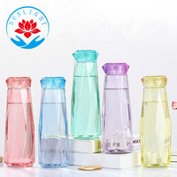 Harga pabrik 450ml botol air biru Logo kustom botol air dingin