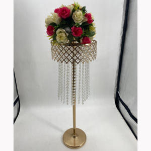 Decoration Gold Tall Metal Center Pieces <strong>Dining</strong> <strong>Table</strong> Luxury Wedding <strong>Centrepiece</strong> - Product Image 2