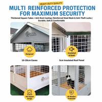 Grande niche pour chien imperméable pour l'extérieur, villa pour animaux de compagnie quatre saisons, chenil robuste et détachable, facile à démonter