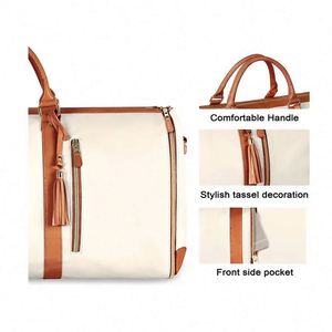 Bolsa de viaje de lujo BSCI, impermeable, informal, para mujer, bolsa de lona para fin de semana, bolsa grande para llevar ropa. - Product Image 5