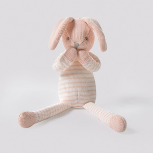 Muñeco de Peluche Conejo Rosa, Juguete Tejido, Animal de Peluche Lindo, Relleno de Algodón PP, <span class=keywords><strong>20</strong></span>-30cm, Venta al por Mayor para Bebés - Product Image 4