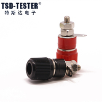 S4401. * M4*32.5MM Terminal de Conexión Niquelado para Amplificador, Altavoz, Cable de Audio, Sonda de Prueba de Potencia para Conector Banana de 4mm