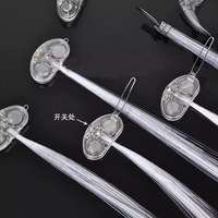 2016 Chine Alibaba prix usine Fiber éclairer nouveauté clignotant papillon Led pince à cheveux cadeau LED lumière de cheveux