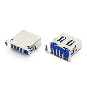Conector <span class=keywords><strong>USB</strong></span> 3.0 AF de Ángulo Recto de Montaje Medio, Conector Hembra <span class=keywords><strong>USB</strong></span> Tipo A DIP - Product Image 2