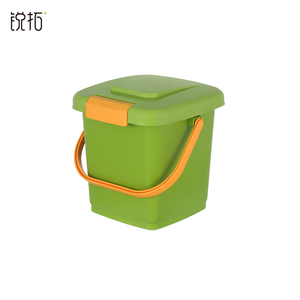 Plastic square garbage can compost bin for home