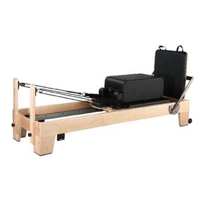 ที่มีคุณภาพสูงที่มีราคาต่ำไม้สีขาวแก้ไขหลักของร่างกายพิลาทิส Reformer - Product Image 1