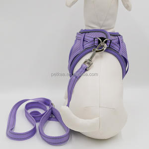 猫と子犬用ペットハーネスカスタマイズされた子犬ハーネス通気性空気メッシュパッド入り反射<span class=keywords><strong>XXS</strong></span>小型軽量 - Product Image 5