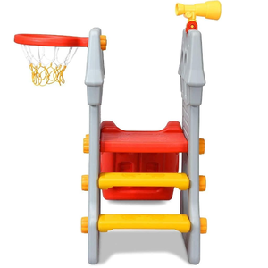 Aire de jeux intérieure combinée pour bébés avec toboggan multifonctionnel en plastique, équipement de jeu éducatif pour enfants - Product Image 5