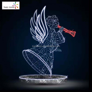 Vente de décorations de Noël d'extérieur, lumières de Noël d'extérieur, LED imperméables, anges lumineux - Product Image 5