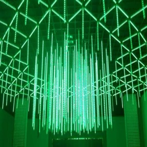 Lumières de Noël en forme de gouttes de <span class=keywords><strong>pluie</strong></span> de météores LED RVB à changement de couleur DMX512 - Product Image 5