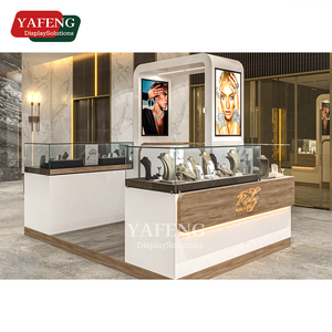 Vitrina de joyería con iluminación LED, escaparate de Material MDF para tienda minorista y sala de exposición para quiosco de joyería - Product Image 3