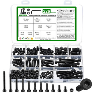 Hexagon Socket Head Screw Nut Gasket Set 1274Pcs 12.9 Alloy Steel With Hex Keys For General Repair And Assembly - Product Image 4