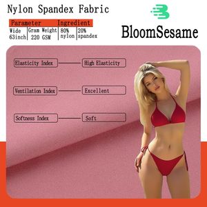 80% Nylon 20% Spandex Fabric, 220 GSM, 4-Way Stretch Material for Sportswear, Dance & Yoga Apparel - Product Image 3