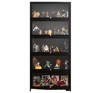 Meuble de <span class=keywords><strong>rangement</strong></span> multifonctionnel en bambou pour figurines et jouets, armoire à quatre niveaux pour salon et usage domestique - Product Image 5