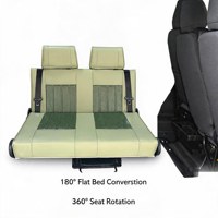 360 °   Asiento Giratorio de 2 Plazas, 90 °   Posiciones de Bloqueo, Cama Plegable de Doble Cara, para Modificación de Autocaravanas, Furgonetas, Campers y Autobuses