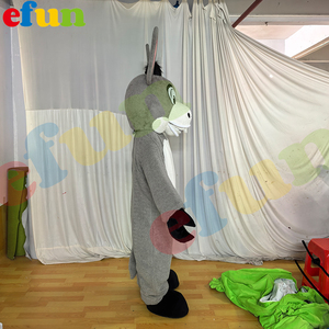 Efun MOQ 1 PC personalizado felpa divertido <span class=keywords><strong>Animal</strong></span> caminando burro mascota disfraz para la venta - Product Image 3