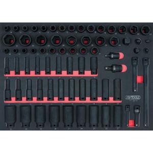 KS công cụ 3/8 "+ 1/2" SCS tác động ổ cắm cờ lê thiết lập, 73 cái, 1/1 hệ thống chèn - Product Image 1