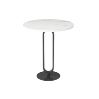 Ensemble de décoration d'intérieur de salon, pieds en marbre et métal, table de chevet pour canapé, vente directe d'usine