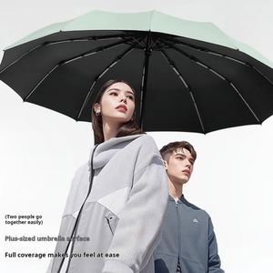 ร่มพับอัตโนมัติสามตอน ขนาดใหญ่ น้ำหนักเบา ใช้ได้สองแบบ ป้องกันรังสียูวี สำหรับผู้หญิง รุ่น YH-H - Product Image 4