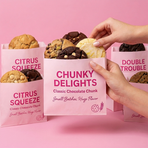 Bolsa de Papel para Alimentos Ecológica, Reciclable y Personalizable con Bajo MOQ, Resistente a la Grasa, para Galletas, Hamburguesas y Productos de Panadería - Product Image 1