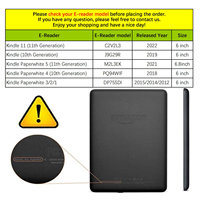 Casing Kulit dengan Tali Pegangan untuk Kindle Paperwhite Generasi ke-11 dan ke-10 6.8 Inci M2L3EK Funda Capa E-reader Ebook Auto Wake Sleep
