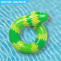 Tube flotteur gonflable en PVC pour piscine, médecin et dauphin, fabrication en gros, jeu d'eau, imprimé léopard