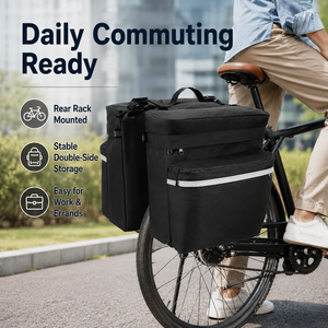 Sacoche <span class=keywords><strong>de</strong></span> vélo imperméable double face pour porte-bagages arrière - Product Image 2