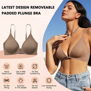 <span class=keywords><strong>Reggiseno</strong></span> Sharicca <span class=keywords><strong>con</strong></span> Apertura Frontale, Coppe Rimovibili a Goccia, Senza Ferretto, Taglio Laser, <span class=keywords><strong>Reggiseno</strong></span> Seamless per Donna - Product Image 5