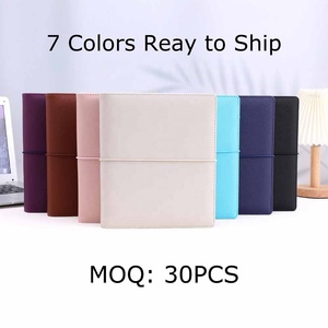 Yihe Petit carnet A5 en cuir Saffiano 7 couleurs, à anneaux, avec inserts pour <span class=keywords><strong>agenda</strong></span>, séparateurs et pochettes <span class=keywords><strong>de</strong></span> classement - Product Image 2