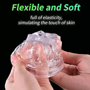 ถ้วยช่วยตัวเองแบบพกพาสำหรับผู้ชาย ผลิตภัณฑ์สำหรับผู้ใหญ่ ของเล่นทางเพศ ถ้วยกระตุ้นอวัยวะเพศชายแบบนุ่ม ใช้ซ้ำได้ - Product Image 3