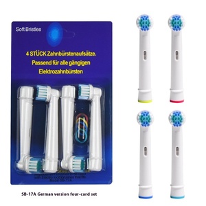 Commercio all'ingrosso per via orale <span class=keywords><strong>B</strong></span> compatibile spazzolino da denti elettrico con setole morbide sostituzione testina uso domestico manico in plastica - Product Image 6