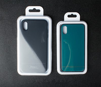 Logo personnalisé de haute qualité couverture transparente PVC téléphone portable étui de téléphone boîte d'emballage boîte en plastique blanc pour IPhone16 17 pro max