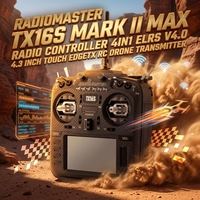 Radiomaster TX16S Mark II Max Radiocommande 4-en-1 ELRS V4.0 avec Gimbal à Effet Hall et Écran Tactile 4,3 Pouces EdgeTX pour Drone RC
