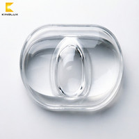 Lentilles en verre asphériques convexes pour éclairage LED de rue de type 2, format moyen