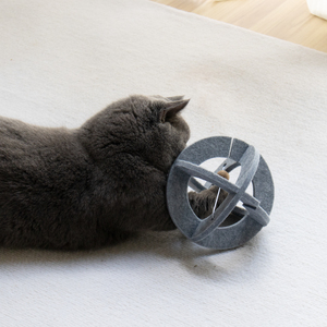 Trend Pet ürünleri <span class=keywords><strong>2026</strong></span> yeni gelenler çevre dostu keçe topu şeklinde oyuncak jöle kedi peluş oyuncak çan şeklinde topları ile - Product Image 1