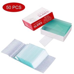 สไลด์กล้องจุลทรรศน์ 25.4x76.2 มม. กระจกใสขอบเจียร 50 ชิ้น สำหรับใช้ในห้องปฏิบัติการ - Product Image 3
