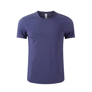 Camiseta deportiva personalizada para hombre, camisas de secado rápido para gimnasio, venta al por mayor